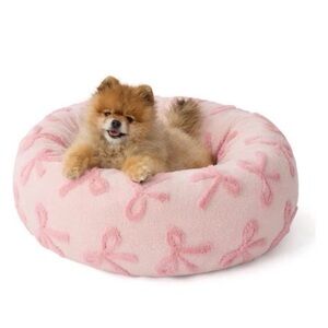 Dog Pink Bow Bed